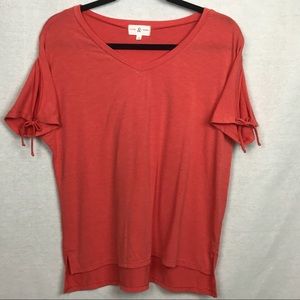 🔥Sale! Mother-in-law moving in! Thyme & Honey Small orange cold shoulder top